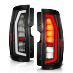 Anzo 07-14 Chevrolet Suburban / 07-14 GMC Yukon Black Full LED Tail Light Plank Style w/ Clear Lens