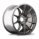 Gunmetal forged alloy wheel with ten-spoke design shown at three-quarter angle on white background - APEX Wheels wheel for 19x11 ET48 5x130 - Anthracite