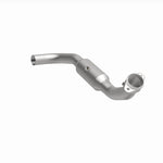 MagnaFlow 4651409 carb direct-fit catalytic converter, front three-quarter view of the turntable spin