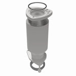 MagnaFlow 5461226 carb direct-fit catalytic converter, opposite rear three-quarter view of the turntable spin
