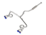 aFe Subaru WRX/STi 15-21 H4-2.0/2.5L Takeda 3in to 2-1/2in Stnlss Cat-Back Exhaust w/ Blue Flame Tip