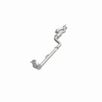 MagnaFlow 551264 carb direct-fit catalytic converter, opposite front three-quarter view of the turntable spin