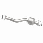 MagnaFlow 5571681 carb direct-fit catalytic converter, side view of the turntable spin