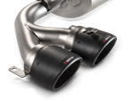 Akrapovic Mercedes-Benz CLA35 AMG (C118) Slip-On Line (Titanium) w/ Titanium Tips S-ME/TI/10H for Mercedes-Benz CLA35 AMG C118 2020-2027, side view