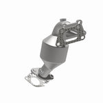 MagnaFlow 5582220 carb manifold converter, opposite side view of the turntable spin