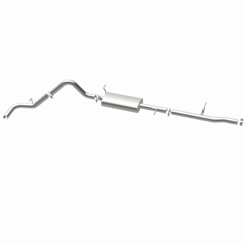 BRExhaust 106-0507 direct-fit exhaust kit, opposite rear three-quarter view of the turntable spin