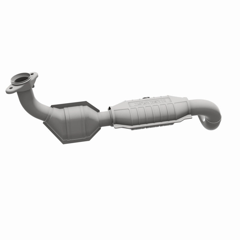 MagnaFlow 5481238 carb direct-fit catalytic converter, opposite side view of the turntable spin