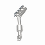 MagnaFlow 4583381 carb manifold converter, rear three-quarter view of the turntable spin