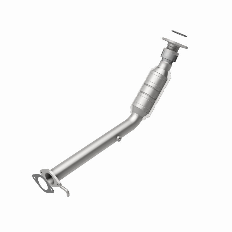 MagnaFlow 5461195 carb direct-fit catalytic converter, rear view of the turntable spin