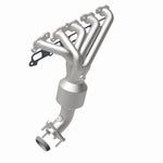 MagnaFlow 5582353 carb manifold converter, rear view of the turntable spin