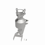 MagnaFlow 5411726 carb direct-fit catalytic converter, side view of the turntable spin