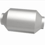 MagnaFlow 4651309 universal catalytic converter, side view of the turntable spin