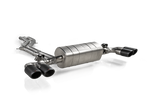 Akrapovic Evolution Line (Titanium) S-PO/T/3H for Porsche Cayenne / E-Hybrid / Coupe (9Y0.2) 2024-2026, angled view