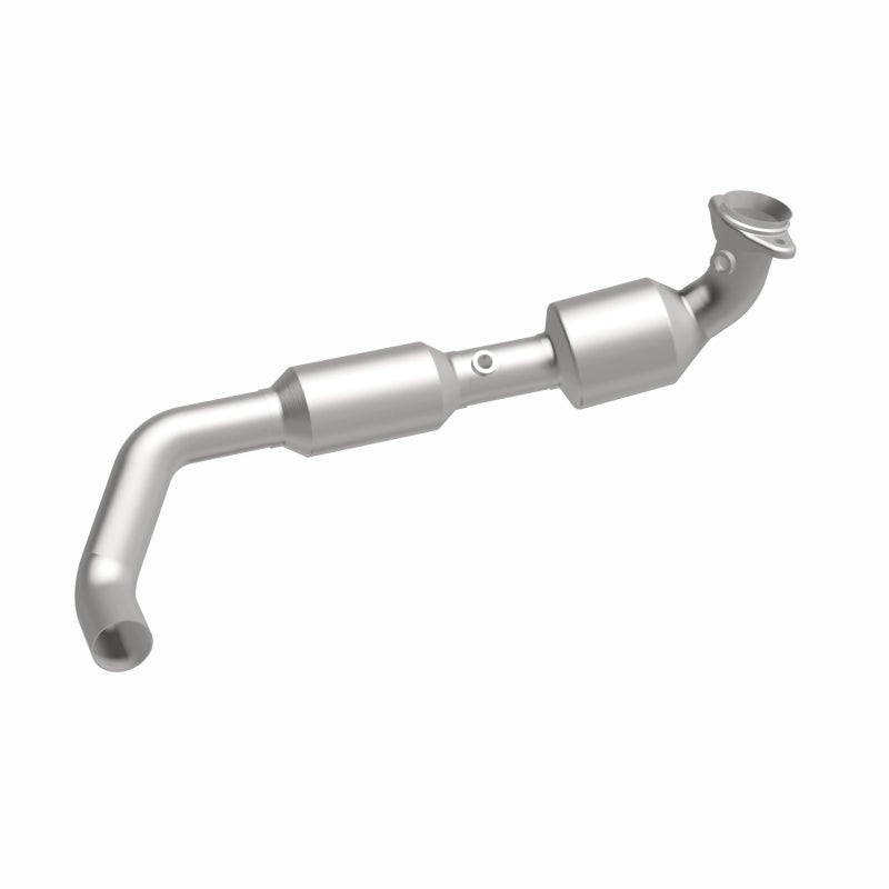 MagnaFlow 5582705 carb direct-fit catalytic converter, opposite side view of the turntable spin
