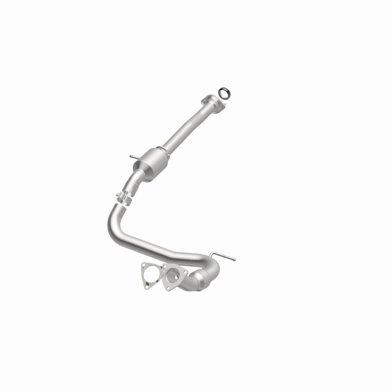 MagnaFlow 52609 oem grade direct-fit catalytic converter, opposite front three-quarter view of the turntable spin