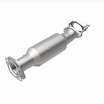 MagnaFlow 5592426 carb direct-fit catalytic converter, rear view of the turntable spin