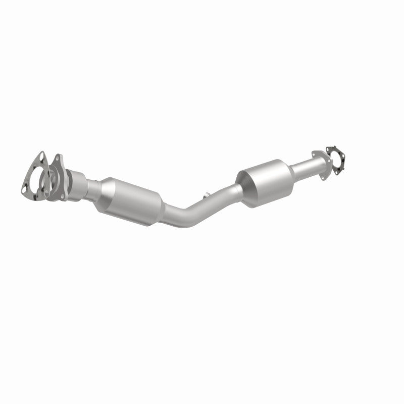 MagnaFlow 5481722 carb direct-fit catalytic converter, front three-quarter view of the turntable spin