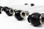 Row of black Heim joint ends on the rear links - 4-Link Rear Suspension Upgrade for the 1990-2002 SL 320 / SL 500 / SL 600