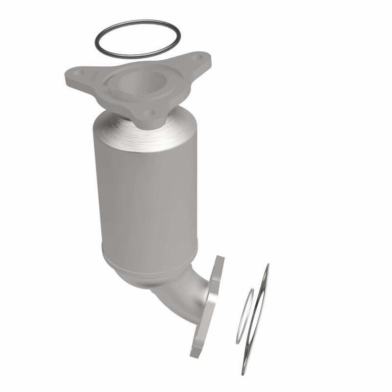 MagnaFlow 551889 carb direct-fit catalytic converter, side view of the turntable spin