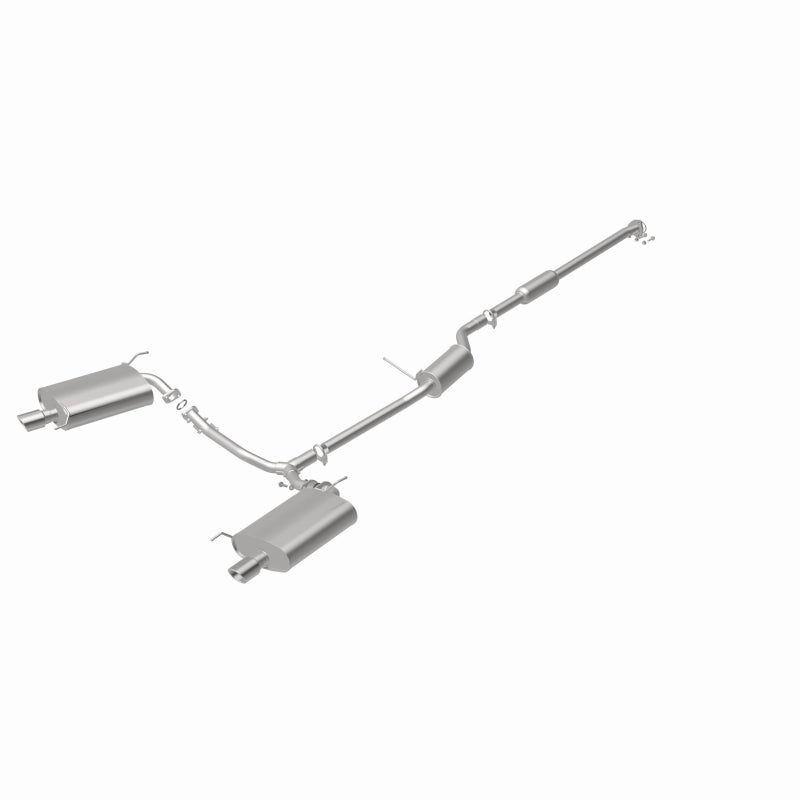 BRExhaust 106-0307 direct-fit exhaust kit, rear view of the turntable spin