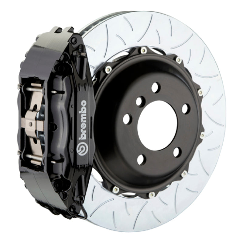 E46 M3 Brembo GT front kit, black caliper, 355mm Type 3 slotted 2-piece disc