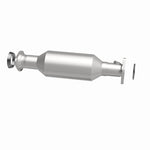 MagnaFlow 4481636 carb direct-fit catalytic converter, side view of the turntable spin