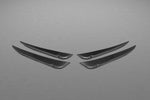 Set of four Capristo carbon fiber front fins for the Ferrari 458 Speciale