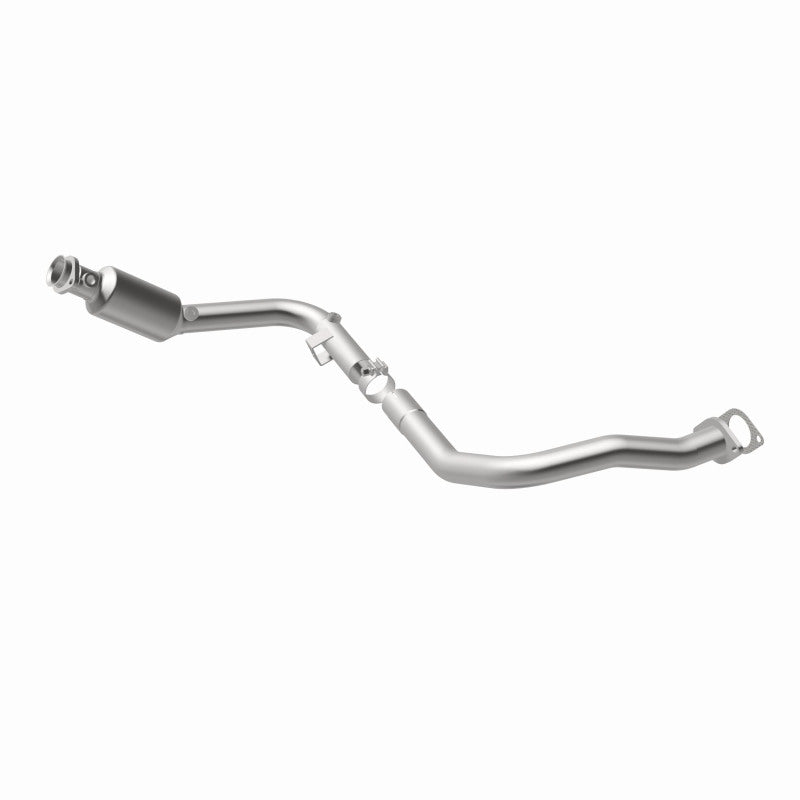 MagnaFlow 5451719 carb direct-fit catalytic converter, front three-quarter view of the turntable spin