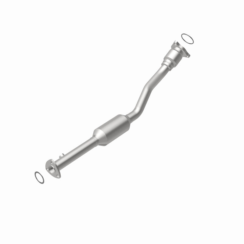 MagnaFlow 4481201 carb direct-fit catalytic converter, rear view of the turntable spin