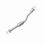MagnaFlow 4481201 carb direct-fit catalytic converter, rear view of the turntable spin