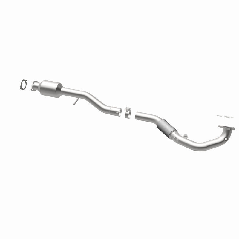 MagnaFlow 52906 oem grade direct-fit catalytic converter, opposite rear three-quarter view of the turntable spin