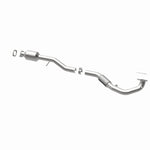 MagnaFlow 52906 oem grade direct-fit catalytic converter, opposite rear three-quarter view of the turntable spin