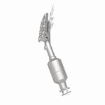 MagnaFlow 5582217 carb manifold converter, rear three-quarter view of the turntable spin