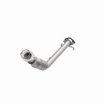 MagnaFlow 5461195 carb direct-fit catalytic converter, opposite front three-quarter view of the turntable spin