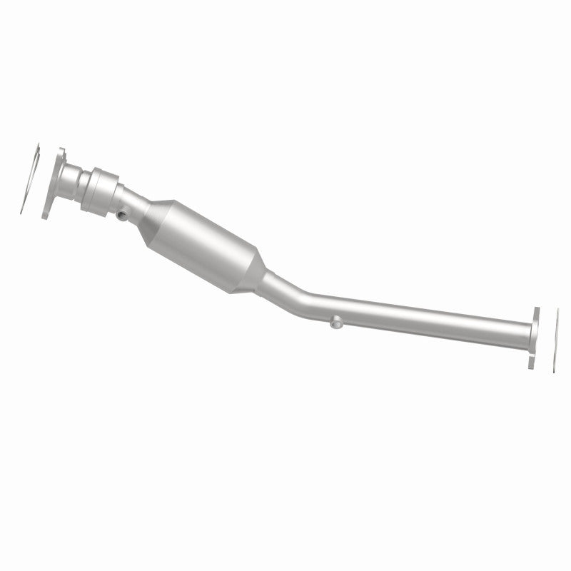 MagnaFlow 5461905 carb direct-fit catalytic converter, side view of the turntable spin