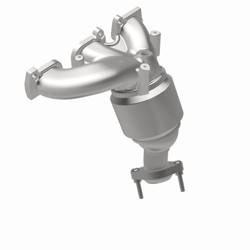 MagnaFlow 5551997 carb manifold converter, rear view of the turntable spin