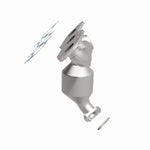 MagnaFlow 5582832 carb manifold converter, side view of the turntable spin