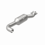 MagnaFlow 5551296 carb direct-fit catalytic converter, rear view of the turntable spin