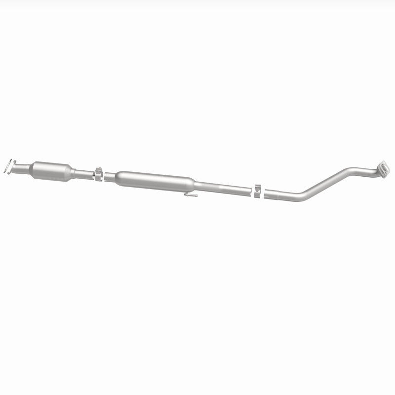 MagnaFlow 5561828 carb direct-fit catalytic converter, side view of the turntable spin