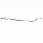 MagnaFlow 5561828 carb direct-fit catalytic converter, side view of the turntable spin