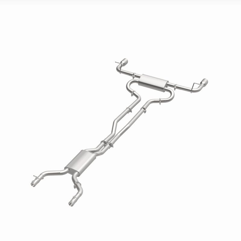 BRExhaust 106-0919 direct-fit exhaust kit, opposite front three-quarter view of the turntable spin