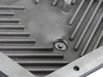 aFe POWER Transmission Pan Ford Trucks 80-92 (AOD Transmission)- Black w/ Machined Fins