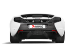 Akrapovic McLaren 650S/650S Spyder Slip-On Line (Titanium) w/ Carbon Tips S-MC/TI/2 for McLaren 650S / 650S Spider P11 2015-2016, rear view