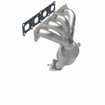 MagnaFlow 5551158 carb manifold converter, rear view of the turntable spin