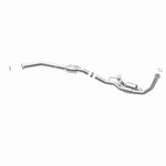 MagnaFlow 52457 oem grade direct-fit catalytic converter, opposite rear three-quarter view of the turntable spin