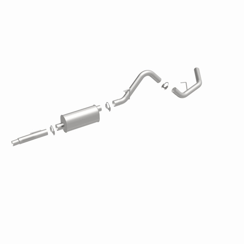 BRExhaust 106-0808 direct-fit exhaust kit, front three-quarter view of the turntable spin