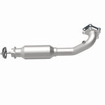 MagnaFlow 551547 carb direct-fit catalytic converter, rear view of the turntable spin