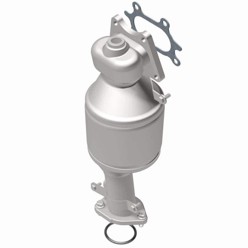 MagnaFlow 5551741 carb manifold converter, rear view of the turntable spin