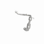MagnaFlow 5481625 carb direct-fit catalytic converter, side view of the turntable spin