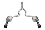 Corsa 2024+ Ford Mustang GT 5.0L V8 Xtreme 4.5 Cat-Back Duel Rear w/ 4.5 In Carbon Fiber Tips
